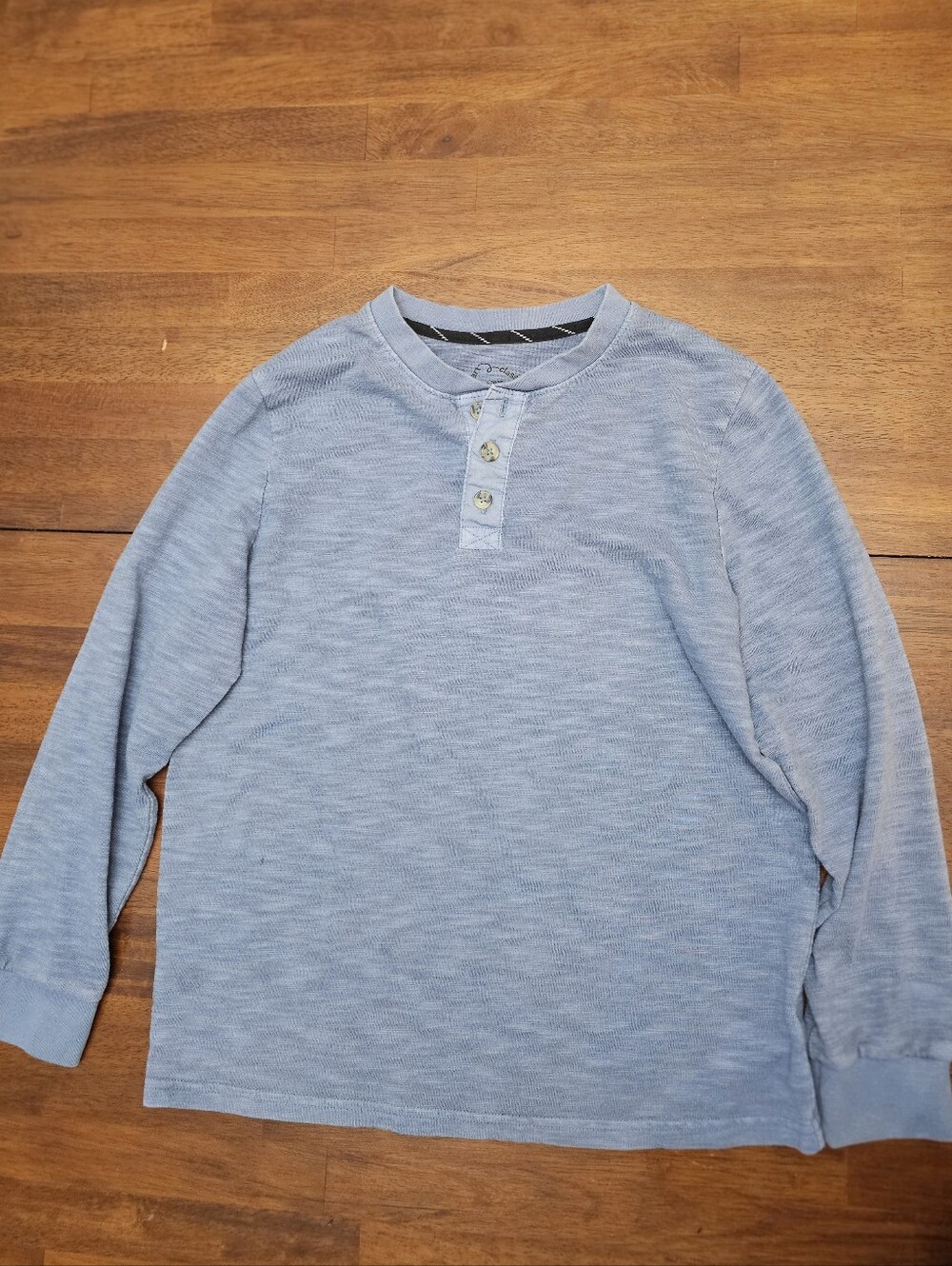 art class Light Blue Long Sleeve Henley Tee